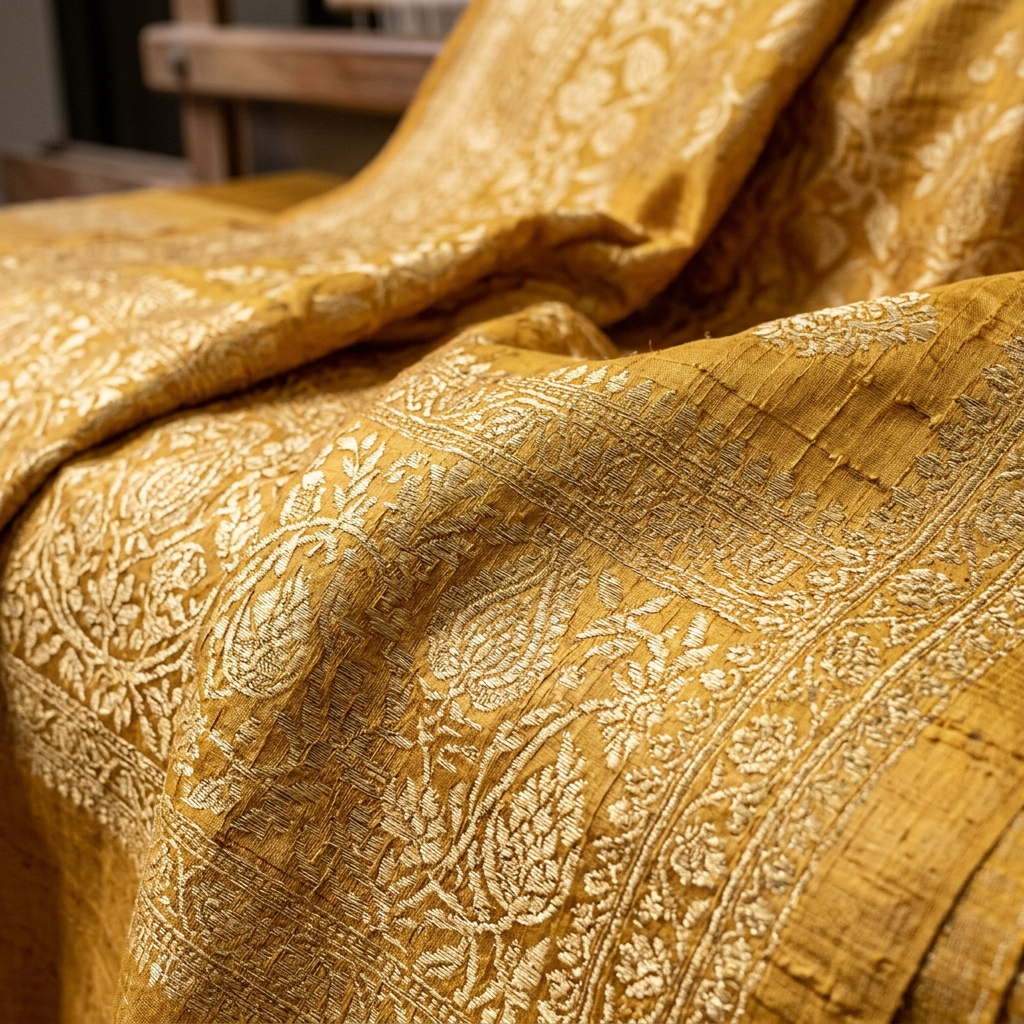 Traditional Gold Zari Threading