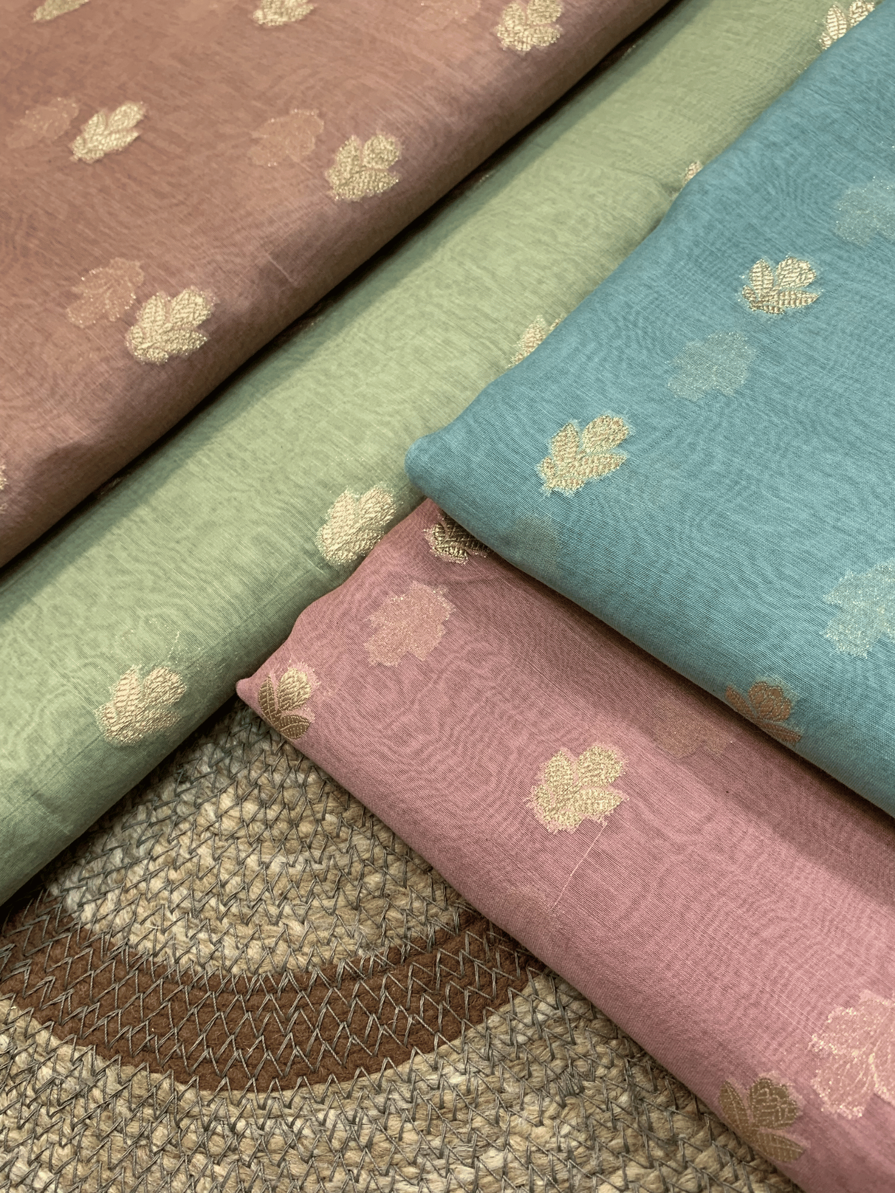 Pure Mul Chanderi Jacquard