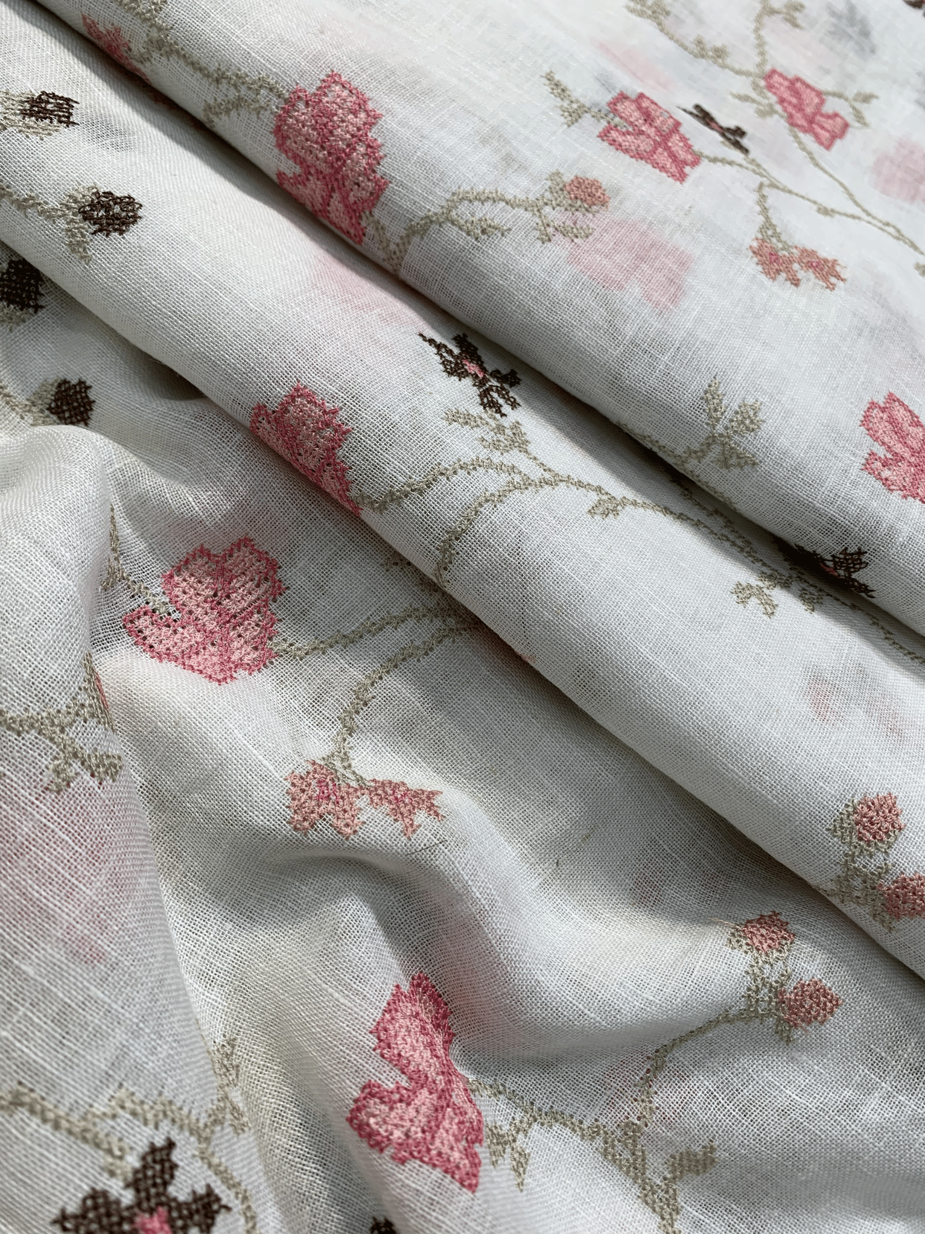 Pure Linen with Embroidery